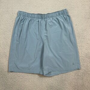 Free Fly Shorts Mens Size Large Blue Casual Active Athletic Gym Pull On